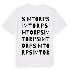 Simtorp ordlek t-shirt – ekologisk bomull t-shirt från Pinshirt