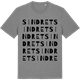 Mid Heather Gray t-shirt med Sindret ordlek t-shirt