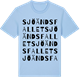 Blue Soul t-shirt med Sjöändsfallet ordlek t-shirt