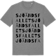 Mid Heather Gray t-shirt med Sjöändsfallet ordlek t-shirt