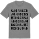 Mid Heather Gray t-shirt med Sjöängen ordlek t-shirt
