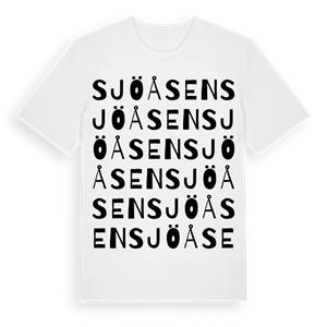 Sjöåsen ordlek t-shirt – ekologisk bomull t-shirt från PinShirt