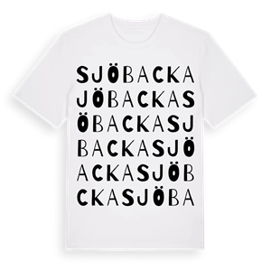 Sjöbacka ordlek t-shirt – ekologisk bomull t-shirt från PinShirt