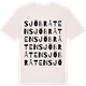 Vintage White t-shirt med Sjöbråten ordlek t-shirt
