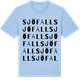 Blue Soul t-shirt med Sjöfall ordlek t-shirt