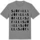 Mid Heather Gray t-shirt med Sjöfalla ordlek t-shirt