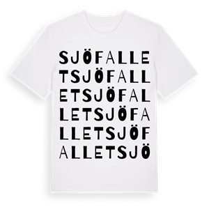 Sjöfallet ordlek t-shirt – ekologisk bomull t-shirt från PinShirt