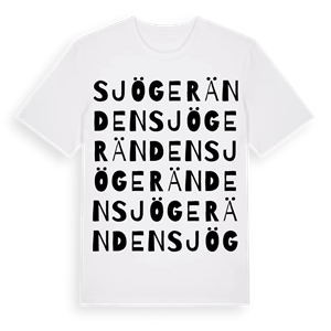 Sjögeränden ordlek t-shirt – ekologisk bomull t-shirt från PinShirt