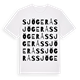 White t-shirt med Sjögerås ordlek t-shirt