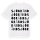 White t-shirt med Sjögränd ordlek t-shirt