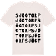 Vintage White t-shirt med Sjögtorp ordlek t-shirt
