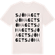 Vintage White t-shirt med Sjöhaget ordlek t-shirt