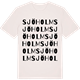 Vintage White t-shirt med Sjöholm ordlek t-shirt