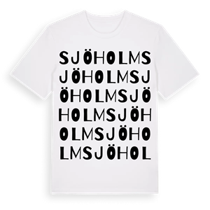Sjöholm ordlek t-shirt – ekologisk bomull t-shirt från PinShirt
