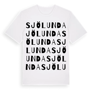Sjölunda ordlek t-shirt – ekologisk bomull t-shirt från PinShirt