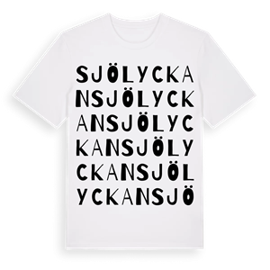 Sjölyckan ordlek t-shirt – ekologisk bomull t-shirt från PinShirt