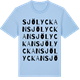 Blue Soul t-shirt med Sjölyckan ordlek t-shirt
