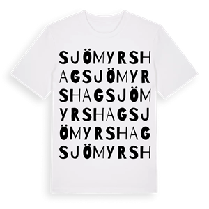 Sjömyrshag ordlek t-shirt – ekologisk bomull t-shirt från PinShirt