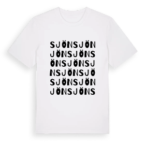 Sjön ordlek t-shirt – ekologisk bomull t-shirt från PinShirt