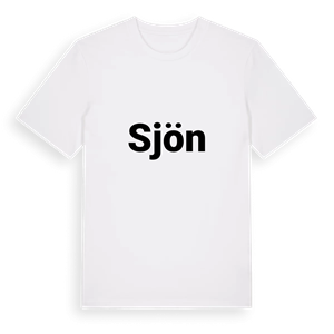 Sjön fetstil t-shirt – ekologisk bomull t-shirt från PinShirt