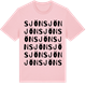 Pink Cotton t-shirt med Sjön ordlek t-shirt