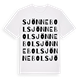 White t-shirt med Sjönnebol ordlek t-shirt