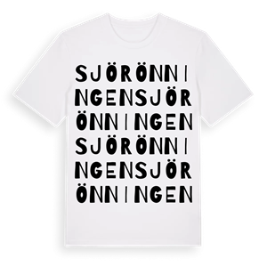 Sjörönningen ordlek t-shirt – ekologisk bomull t-shirt från Pinshirt