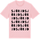 Pink Cotton t-shirt med Sjörud ordlek t-shirt