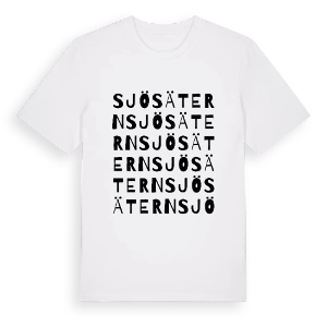 Sjösätern ordlek t-shirt – ekologisk bomull t-shirt från PinShirt