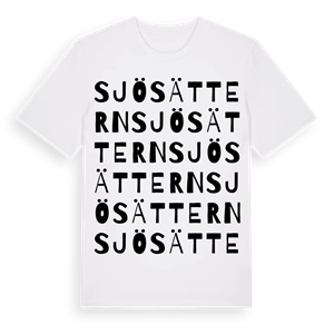 Sjösättern ordlek t-shirt – ekologisk bomull t-shirt från PinShirt