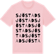 Pink Cotton t-shirt med Sjöstad ordlek t-shirt