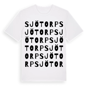 Sjötorp ordlek t-shirt – ekologisk bomull t-shirt från PinShirt