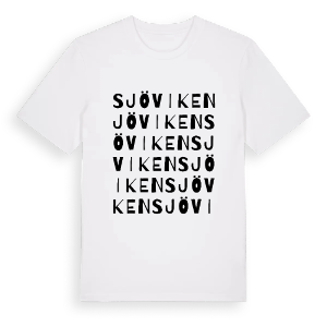 Sjöviken ordlek t-shirt – ekologisk bomull t-shirt från PinShirt
