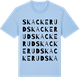 Blue Soul t-shirt med Skackerud ordlek t-shirt