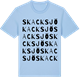 Blue Soul t-shirt med Skacksjö ordlek t-shirt