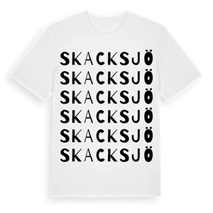 Skacksjö ordlek t-shirt – ekologisk bomull t-shirt från PinShirt