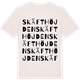 Vintage White t-shirt med Skäfthöjden ordlek t-shirt
