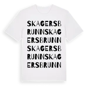 Skagersbrunn ordlek t-shirt – ekologisk bomull t-shirt från Pinshirt