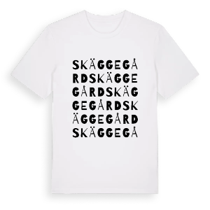 Skäggegård ordlek t-shirt – ekologisk bomull t-shirt från PinShirt