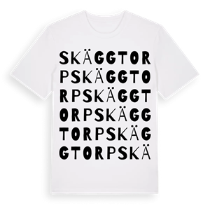 Skäggtorp ordlek t-shirt – ekologisk bomull t-shirt från PinShirt