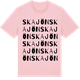 Pink Cotton t-shirt med Skajön ordlek t-shirt