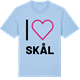 Blue Soul t-shirt med Jag älskar Skål t-shirt stort tryck