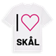 Jag älskar Skål t-shirt stort tryck