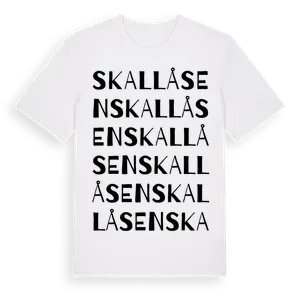Skallåsen ordlek t-shirt – ekologisk bomull t-shirt från Pinshirt