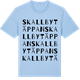 Blue Soul t-shirt med Skallbytäppan ordlek t-shirt