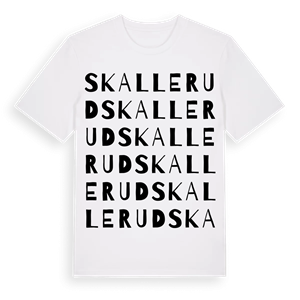 Skallerud ordlek t-shirt – ekologisk bomull t-shirt från Pinshirt