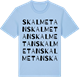 Blue Soul t-shirt med Skalmetan ordlek t-shirt