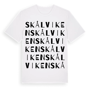 Skålviken ordlek t-shirt – ekologisk bomull t-shirt från PinShirt