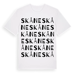 Skåne ordlek t-shirt – ekologisk bomull t-shirt från PinShirt