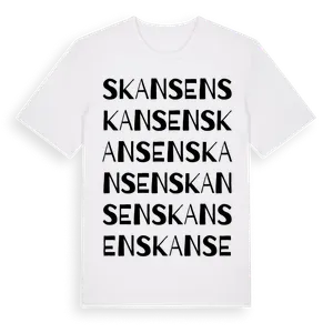 Skansen ordlek t-shirt – ekologisk bomull t-shirt från Pinshirt
